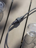 Garden Trading Black Festoon Lights 20 Bulbs - British product