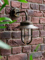 Next Garden Trading Antique Brass Finish Hanwell Outdoor Wall Light- Buy online at McGrocer