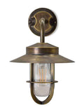 Garden Trading antique brass outdoor wall light, UK version