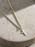 Posh Totty Designs sterling silver cross pendant necklace, British product