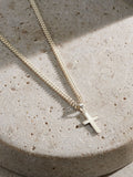 Posh Totty Designs sterling silver cross pendant necklace, British product