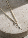 Posh Totty Designs sterling silver cross pendant necklace, British product