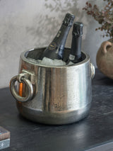 Next One.World Silver Smithfield Wine Cooler with Ring Handles- Buy online at McGrocer