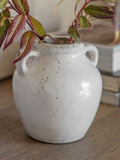 One.World Bramber squat stoneware vase, imported from the UK