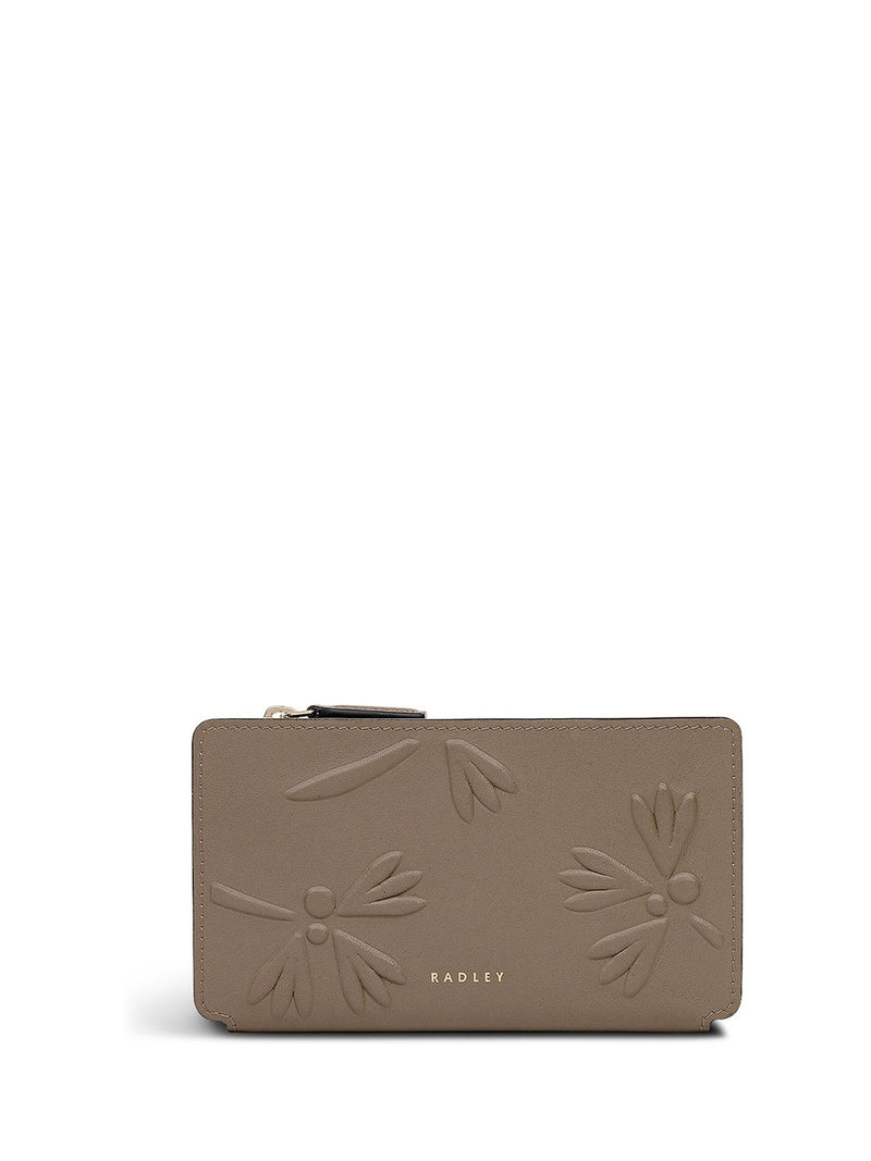 Radley Coin Street debossed floral medium purse, imported from the UK