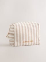 Next Le Marais Pink Hardware Detail Stripe Pouch- Buy online at McGrocer