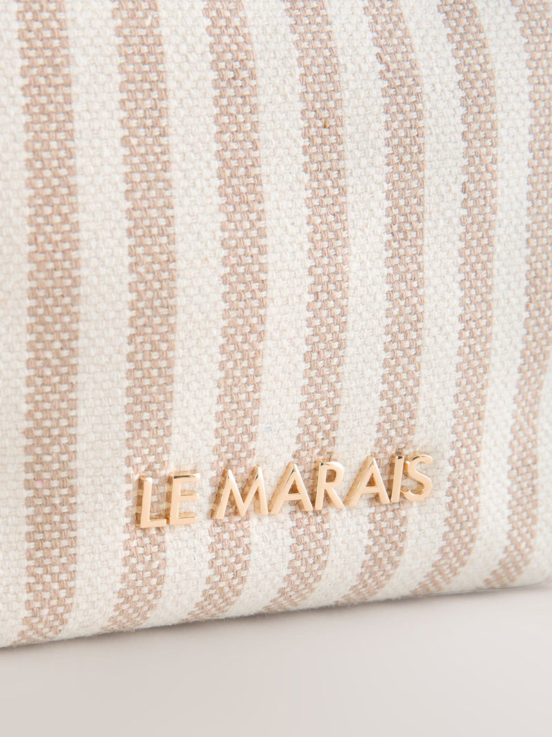 Le Marais pink stripe pouch - British product
