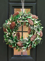 Next Dibor Evergreen Woodchip Wreath 36cm- Buy online at McGrocer