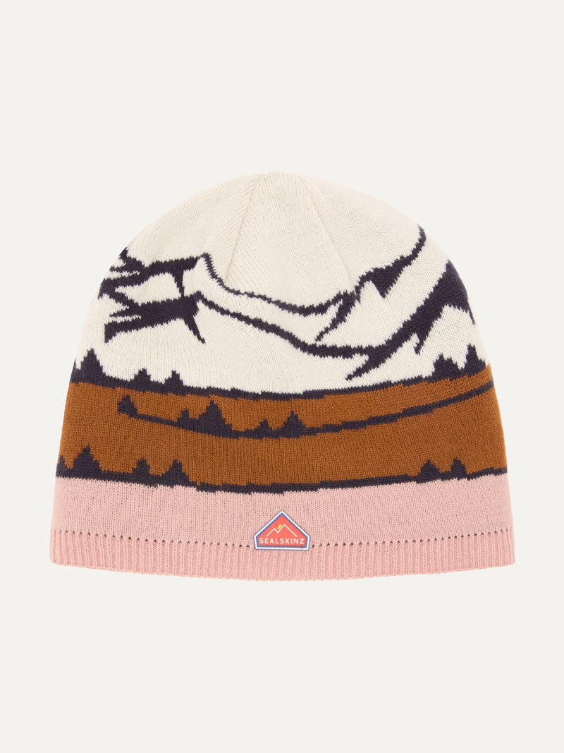 Sealskinz waterproof beanie Lopham cream, imported from the UK