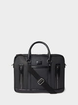 Next Osprey London The Frontline Waxed Canvas & Leather Laptop Bag - Black- Buy online at McGrocer