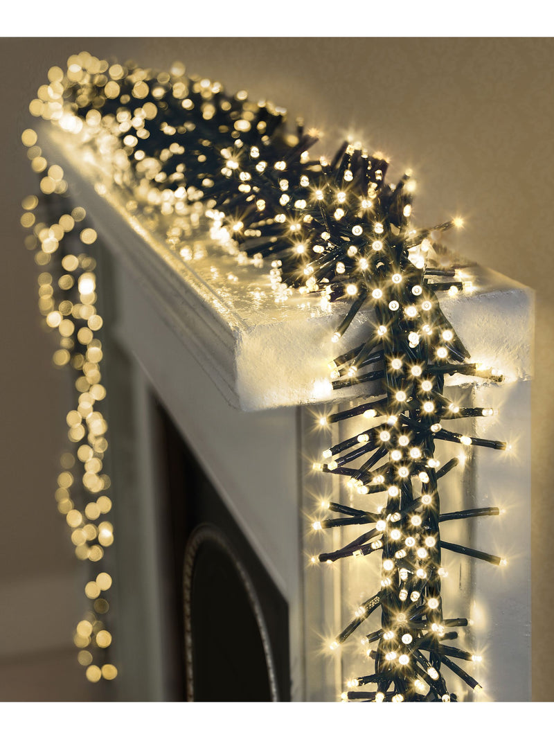Premier Decorations 1440 LED cluster lights, imported from the UK
