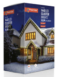 Premier Decorations 1440 LED cluster lights, imported from the UK