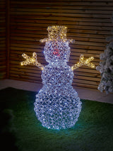 Next Premier Decorations Ltd Multiaction Snowman Christmas Decoration with 240 LEDs 97cm- Buy online at McGrocer