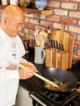 Next Ken Hom Black Steel Non Stick Wok 27cm Classic- Buy online at McGrocer
