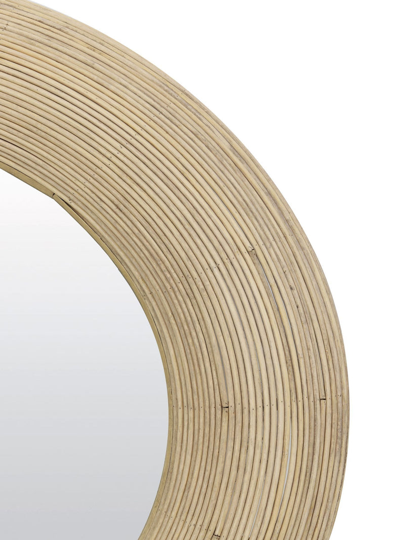 Light & Living natural Piedre rattan mirror 109.5cm, UK version