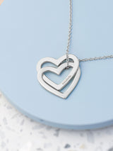 Next Treat Republic Personalised Entwined Hearts Necklace 45cm- Buy online at McGrocer