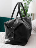 Treat Republic monogrammed weekender holdall black - British product