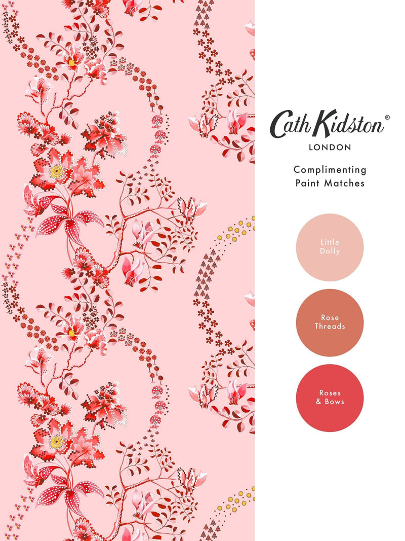 Cath Kidston wallpaper sample Road Floral A4, imported from the UK