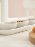 Sophie Conran white porcelain bowls and tray set, imported from the UK