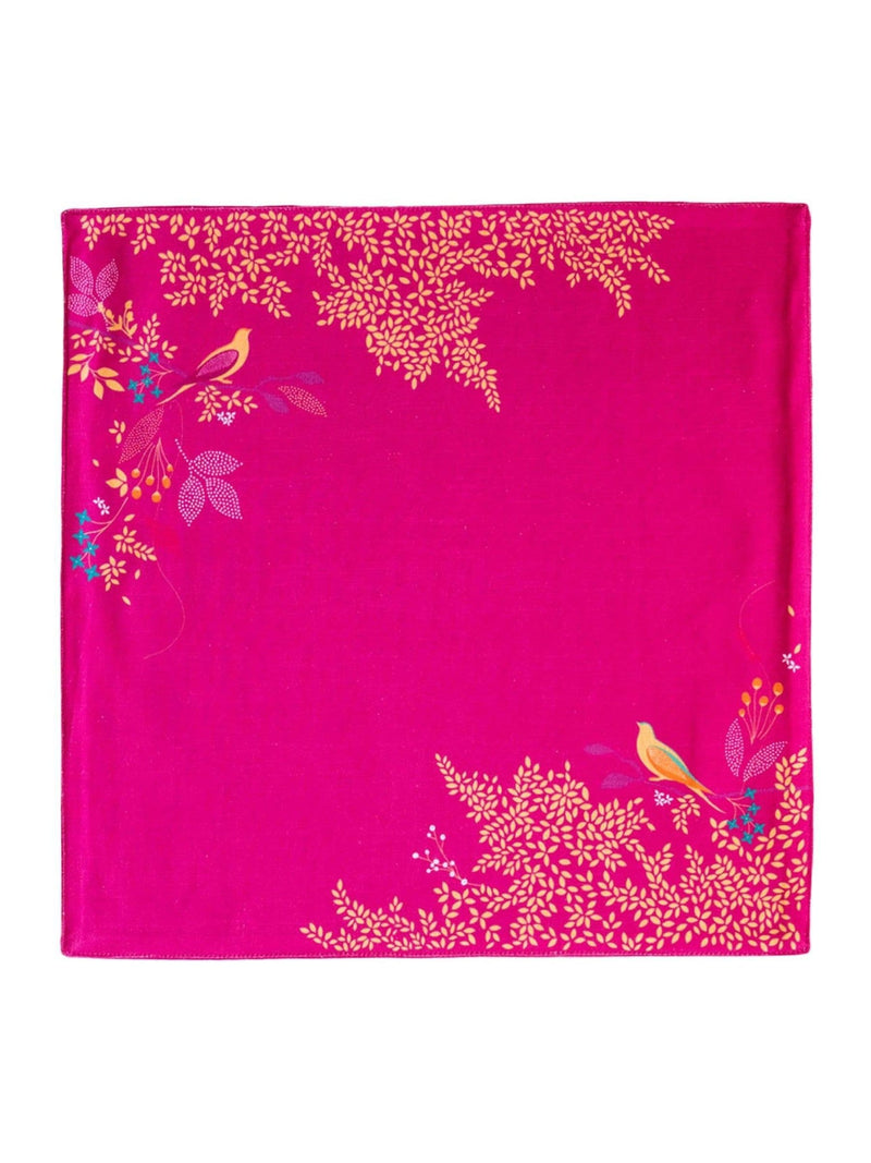 Sara Miller pink Chelsea birds napkins set of 4 - British product