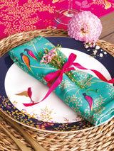 Next Sara Miller Set of 4 Green Chelsea Birds Napkins- Buy online at McGrocer