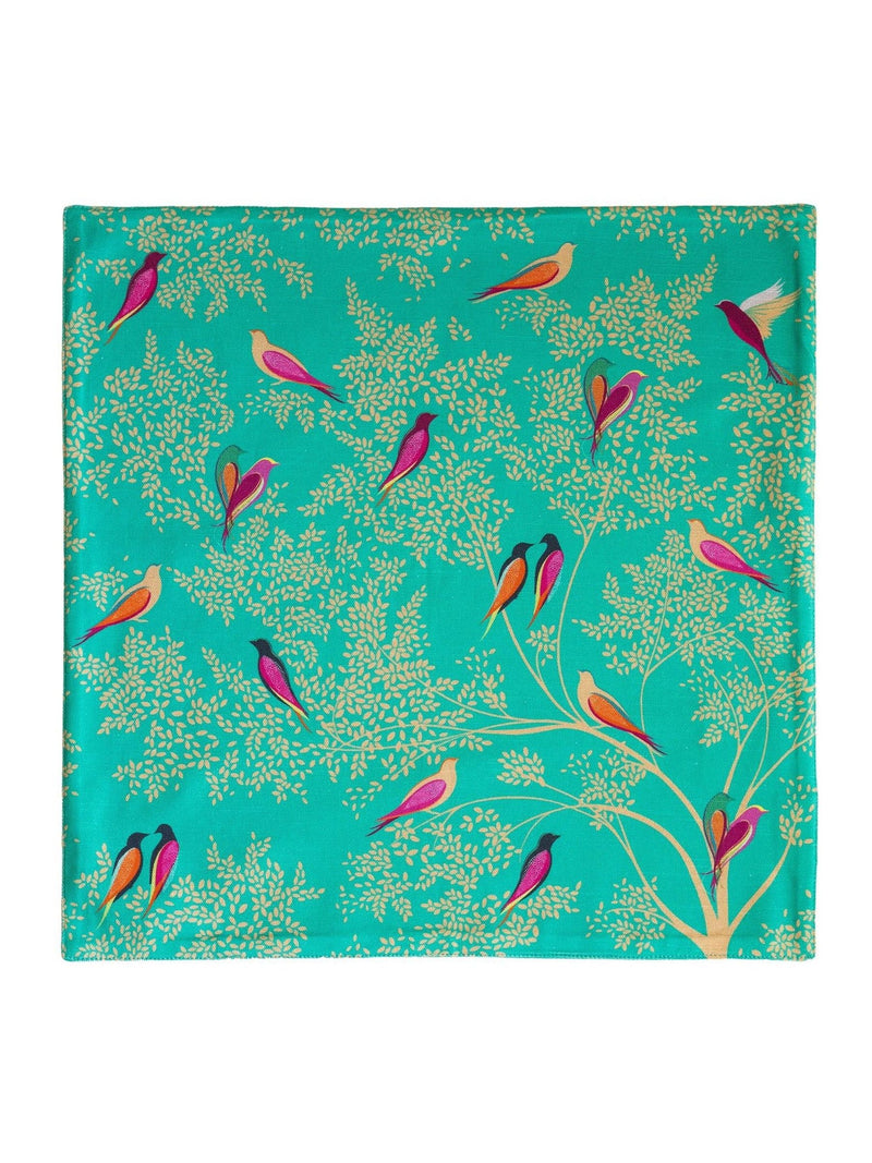 Sara Miller set of 4 green Chelsea Birds napkins (British brand)