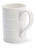 Sophie Conran tall white porcelain mugs set of 4, imported from the UK