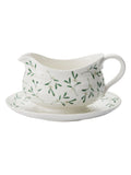 Sophie Conran Portmeirion white mistletoe sauce boat and stand (British brand)