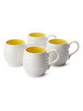 Sophie Conran yellow sunshine honey pot mugs set of 4 (British brand)