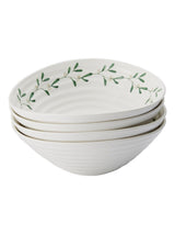 Next Portmeirion Sophie Conran White Mistletoe Cereal Bowls Set of 4- Buy online at McGrocer