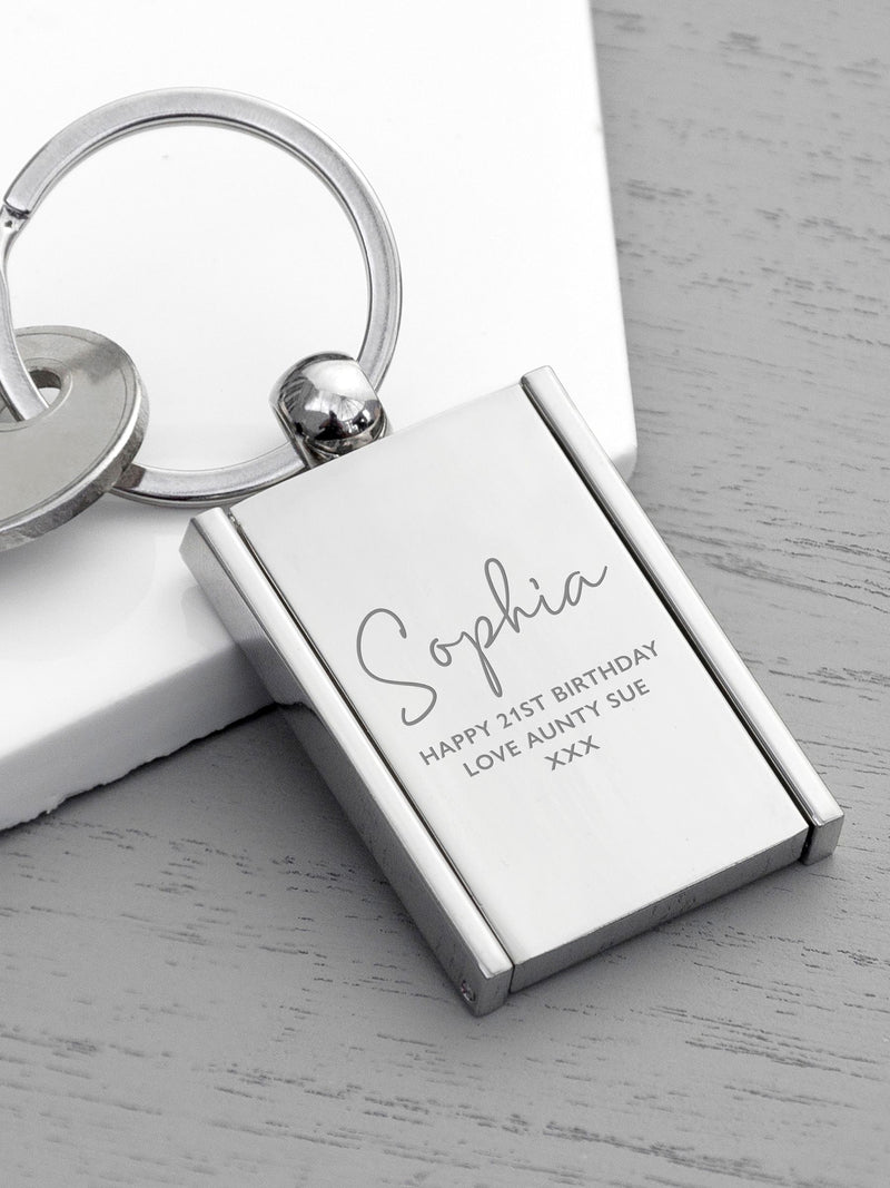 Treat Republic personalised special person mini frame keyring (British brand)