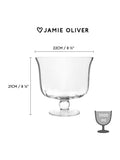 Jamie Oliver glass showstopper bowl 3.5 litre, imported from the UK