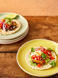 Jamie Oliver stoneware plates set of 4 pastel colours 19cm, imported from the UK