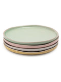 Jamie Oliver stoneware plates set of 4 pastel colours 19cm, imported from the UK