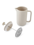 La Cafetiere Arezzo cream stoneware cafetiere 1L - British product
