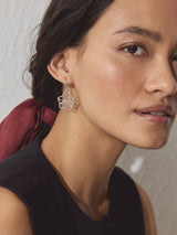 Next Silver Tone Flower Drop Earrings- Buy online at McGrocer