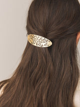 Next Gold Tone Floral Detail Hair Barrette- Buy online at McGrocer
