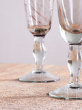 Nkuku Plum Llanera champagne glasses set of 4, UK version