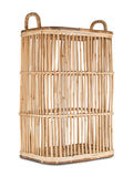 Nkuku natural rattan tall laundry basket for home storage - British product