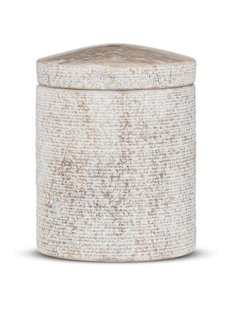 Nkuku grey marble storage jar Asana 11cm (British brand)