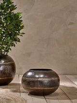 Next Nkuku Aged Black Endo Iron Hanging Planter- Buy online at McGrocer