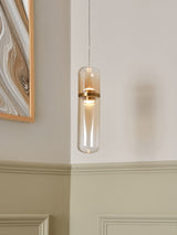 Next Visconte by BHS Bjorn Champagne Tint LED Pendant Ceiling Light 160cm- Buy online at McGrocer