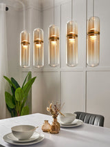 Next BHS Visconte Bjorn LED 5 Light Diner Bar Glass Pendant Light- Buy online at McGrocer