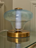 Visconte by BHS Sky Blue LED glass table lamp, UK version