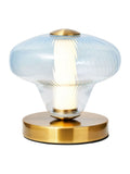 Visconte by BHS Sky Blue LED glass table lamp, UK version
