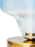 Visconte by BHS Sky Blue LED glass table lamp, UK version