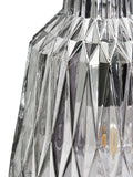 BHS Mikael 3-light smoky grey glass ceiling pendant - British product