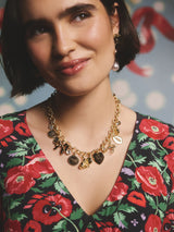 Next Cath Kidston Gold Tone Christmas Charm Necklace- Buy online at McGrocer