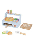 Tooky Toy wooden pizza oven play set with accessories (British brand)