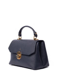 LRM Goods blue Lucinda leather top handle bag, UK version
